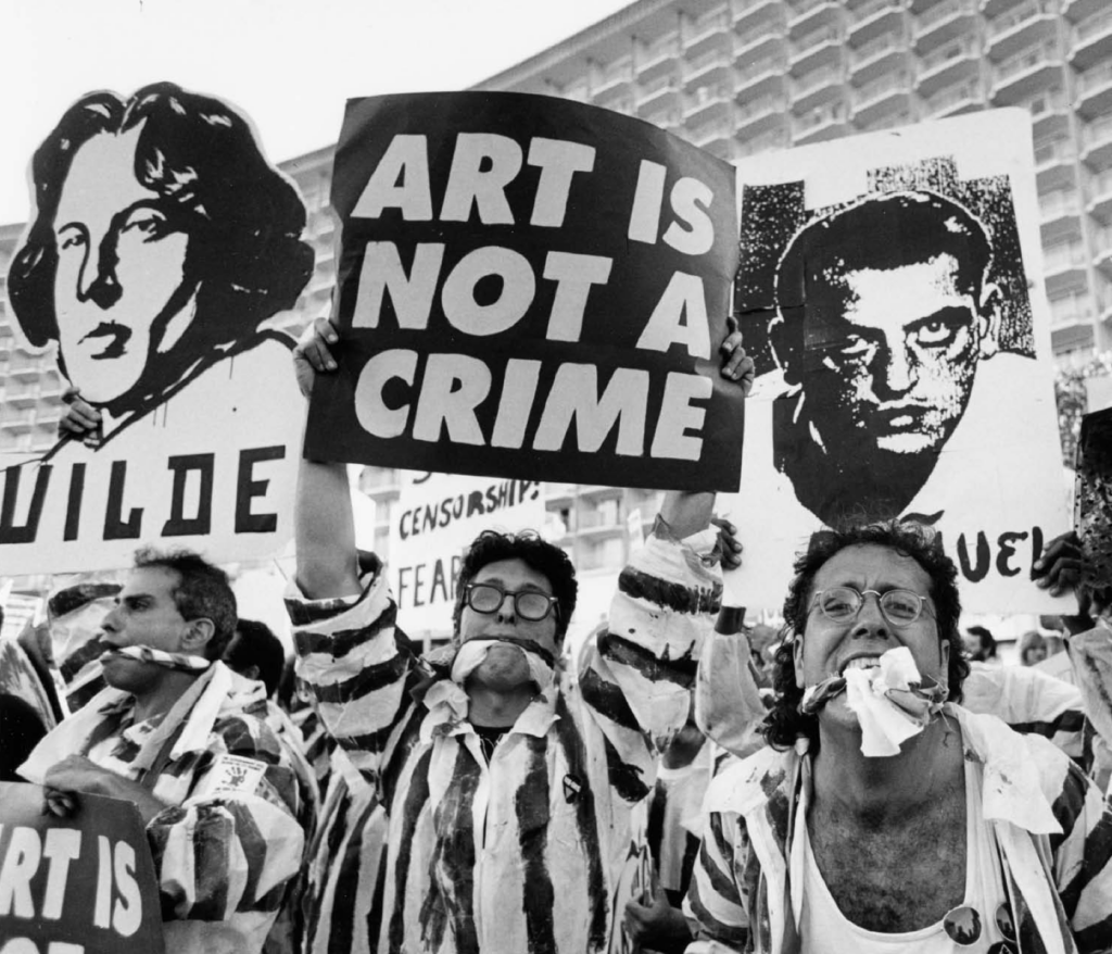 NEA Four protests